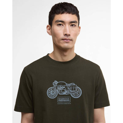Barbour International Morris Motorbike T-Shirt Sage