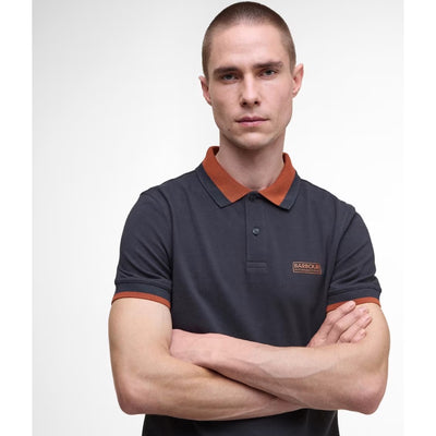 Barbour International Amped Polo Shirt Dark Navy