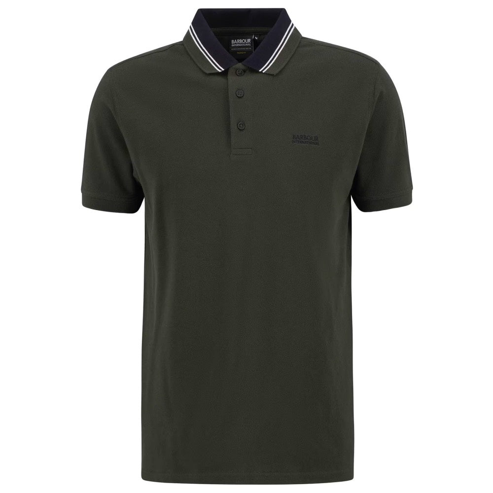 Barbour International Bruce Tipped Polo Shirt Sage
