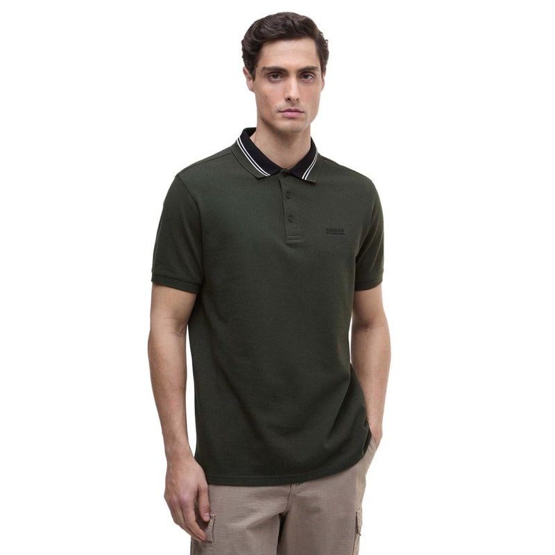 Barbour International Bruce Tipped Polo Shirt Sage