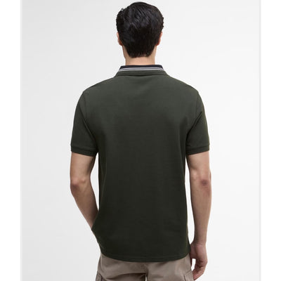 Barbour International Bruce Tipped Polo Shirt Sage