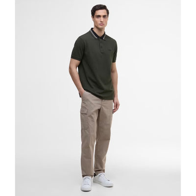 Barbour International Bruce Tipped Polo Shirt Sage