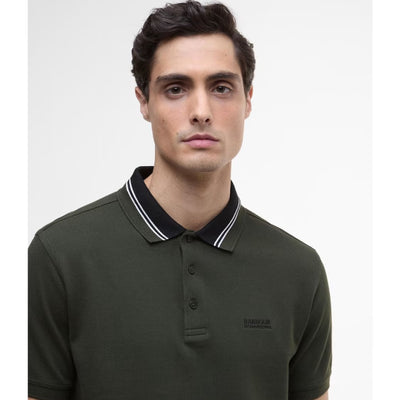 Barbour International Bruce Tipped Polo Shirt Sage