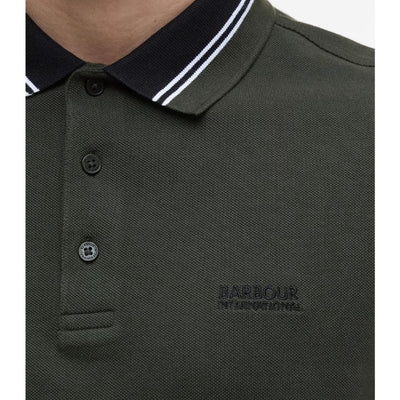 Barbour International Bruce Tipped Polo Shirt Sage