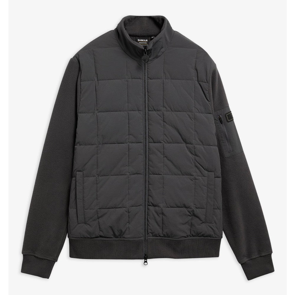 Barbour International Burnhope Quilted Sweatshirt Asphalt