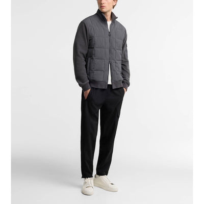 Barbour International Burnhope Quilted Sweatshirt Asphalt