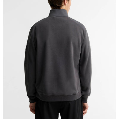 Barbour International Burnhope Quilted Sweatshirt Asphalt