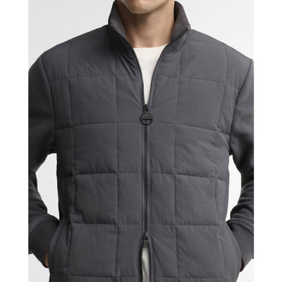 Barbour International Burnhope Quilted Sweatshirt Asphalt