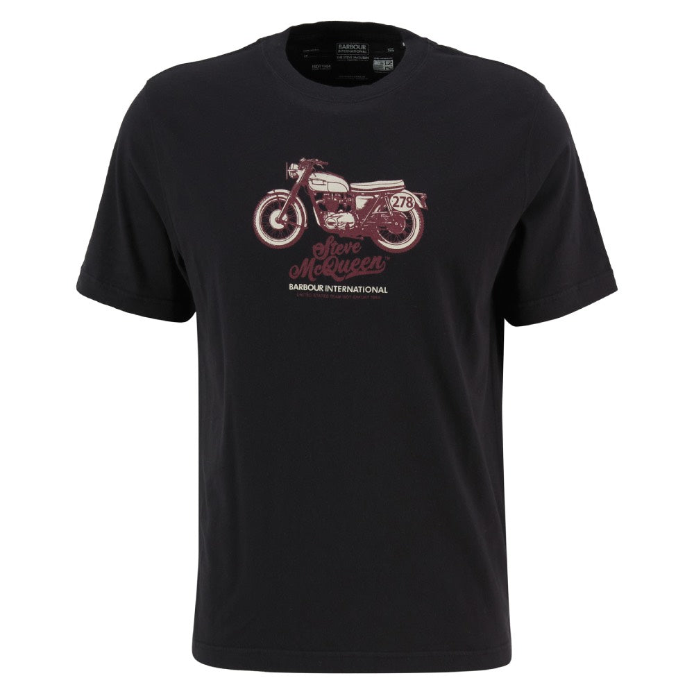 Barbour International Cerney Steve McQueen T-Shirt Black