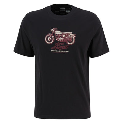 Barbour International Cerney Steve McQueen T-Shirt Black