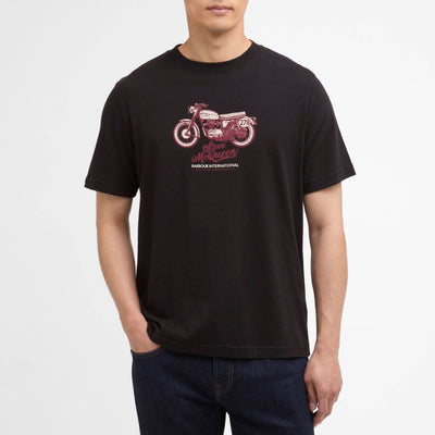 Barbour International Cerney Steve McQueen T-Shirt Black