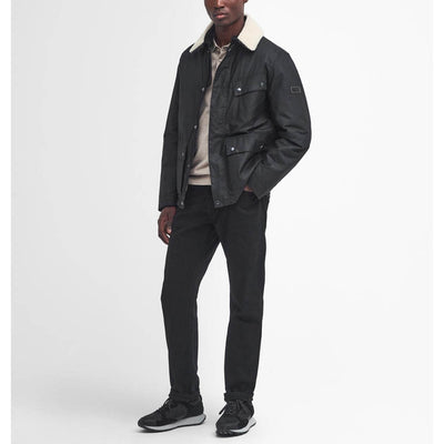 Barbour International Coppice Waxed Jacket Black