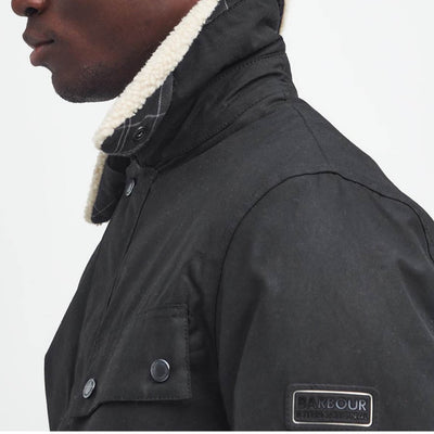 Barbour International Coppice Waxed Jacket Black