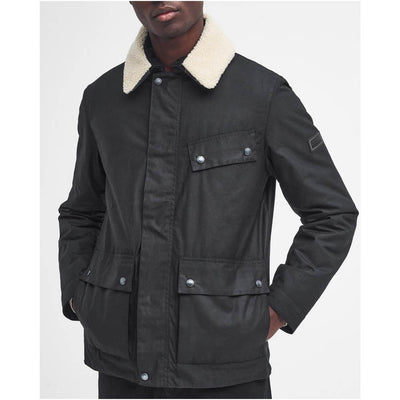 Barbour International Coppice Waxed Jacket Black