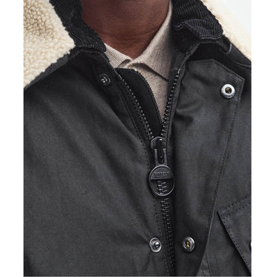 Barbour International Coppice Waxed Jacket Black