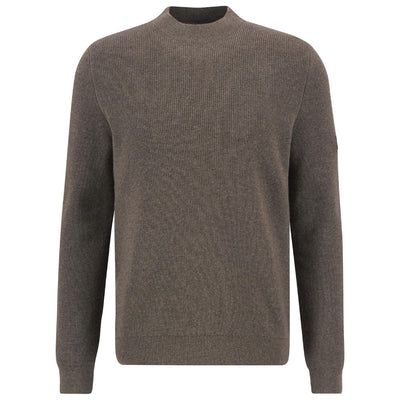 Barbour International Crawley Crew Neck Jumper Brindle