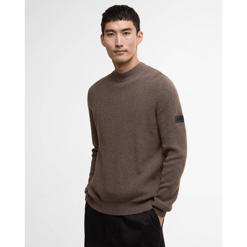 Barbour International Crawley Crew Neck Jumper Brindle