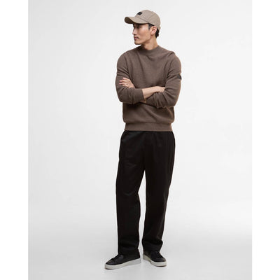 Barbour International Crawley Crew Neck Jumper Brindle