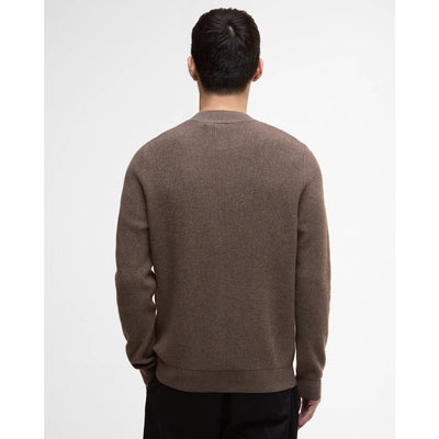 Barbour International Crawley Crew Neck Jumper Brindle