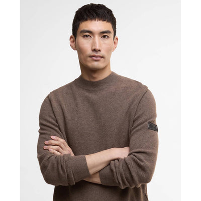 Barbour International Crawley Crew Neck Jumper Brindle