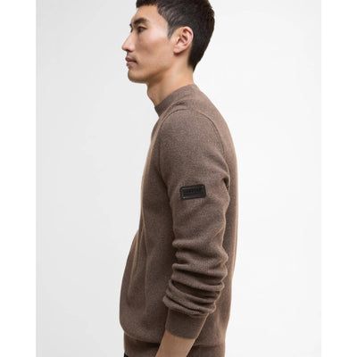 Barbour International Crawley Crew Neck Jumper Brindle