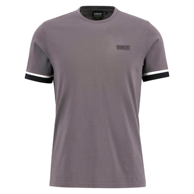 Barbour International Deep Cuff Evan Tipped T-Shirt Aluminium