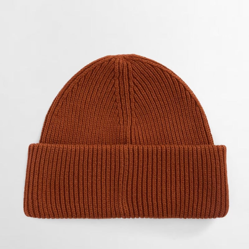 Barbour International Flex Beanie Hat Dark Ginger