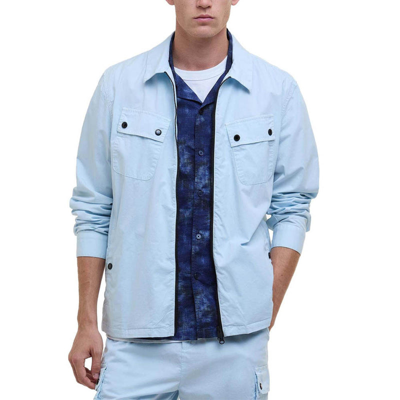 Barbour International Hayden Overshirt Ice Water Blue