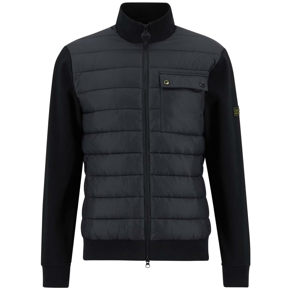 Barbour International Heysham Quilted Sweatshirt Black