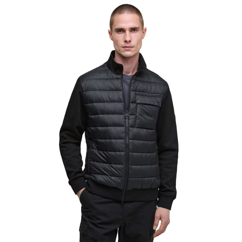 Barbour International Heysham Quilted Sweatshirt Black