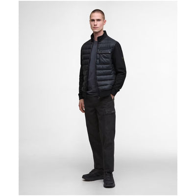 Barbour International Heysham Quilted Sweatshirt Black