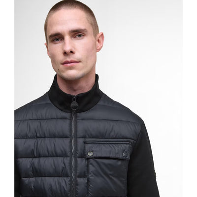 Barbour International Heysham Quilted Sweatshirt Black
