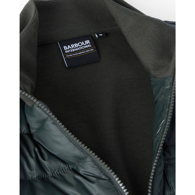 Barbour International Heysham Quilted Sweatshirt Sage