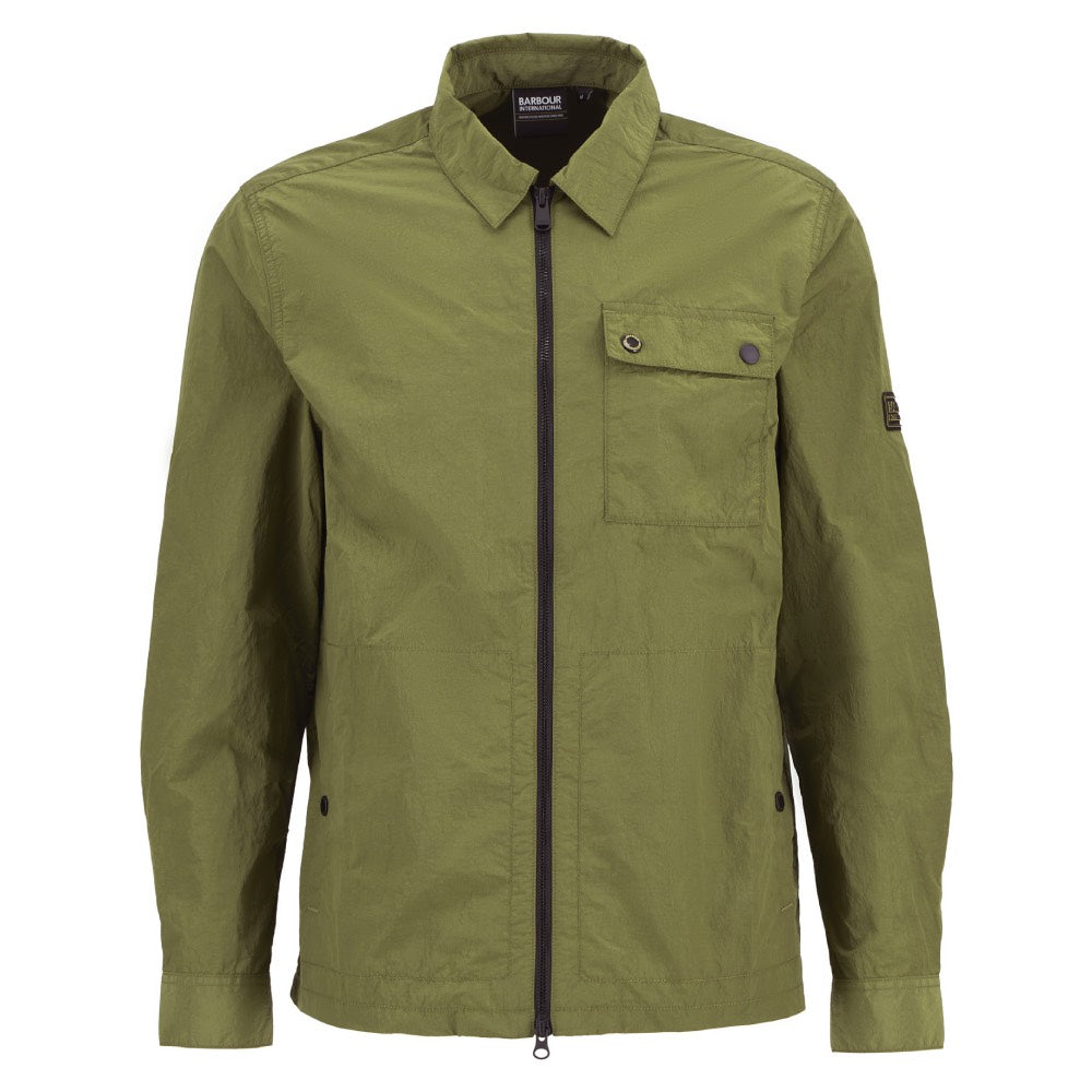 Barbour International Inline Overshirt Cable Olive