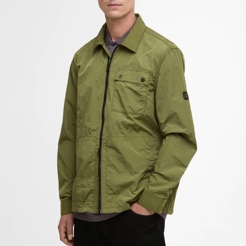 Barbour International Inline Overshirt Cable Olive