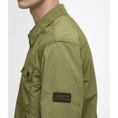 Barbour International Inline Overshirt Cable Olive