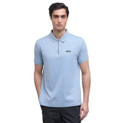 Barbour International Innes Interlock Polo Shirt Cool Blue