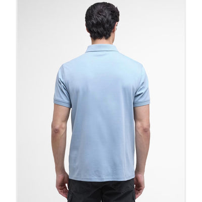 Barbour International Innes Interlock Polo Shirt Cool Blue