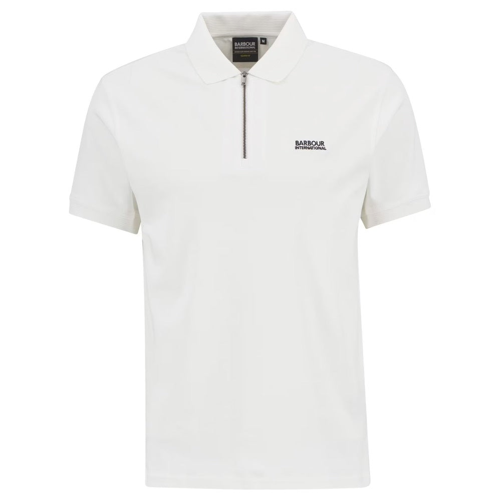 Barbour International Innes Interlock Polo Shirt White