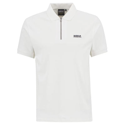 Barbour International Innes Interlock Polo Shirt White
