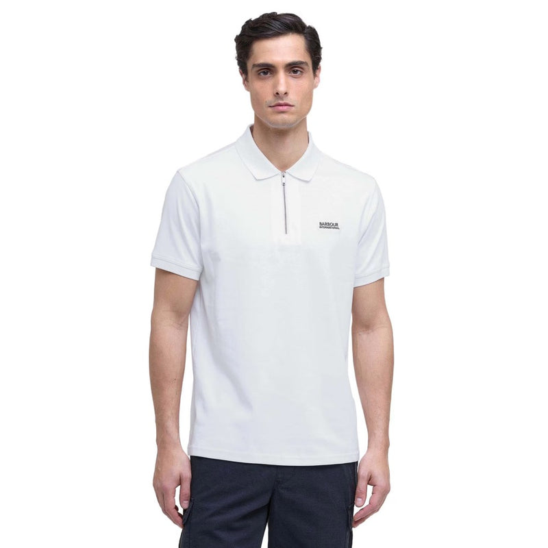Barbour International Innes Interlock Polo Shirt White