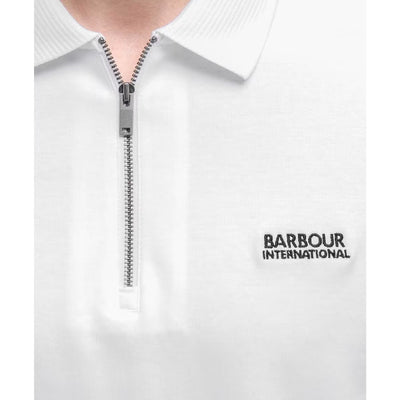 Barbour International Innes Interlock Polo Shirt White