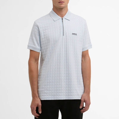 Barbour International Langston Jaquard Polo Shirt Skywriting