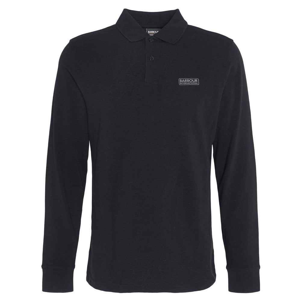 Barbour Essential Long Sleeve Polo Shirt Black