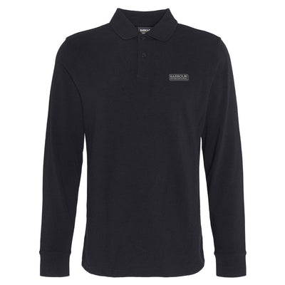 Barbour Essential Long Sleeve Polo Shirt Black