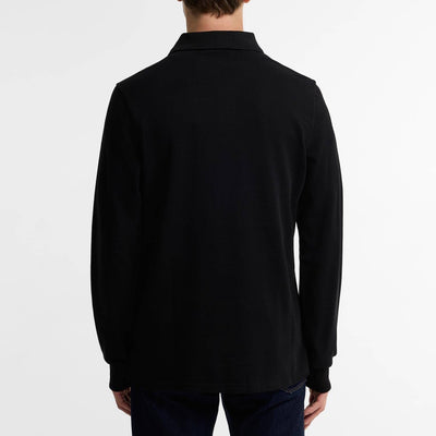 Barbour Essential Long Sleeve Polo Shirt Black