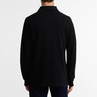 Barbour International Long Sleeve Polo Shirt Black