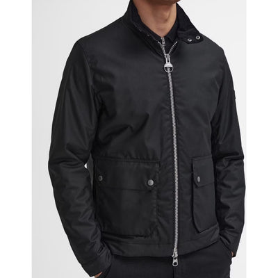 Barbour International Lutlaw Harrington Wax Jacket Black