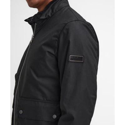 Barbour International Lutlaw Harrington Wax Jacket Black