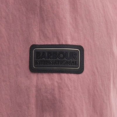 Barbour International Maze Peached Overshirt Granite Pink